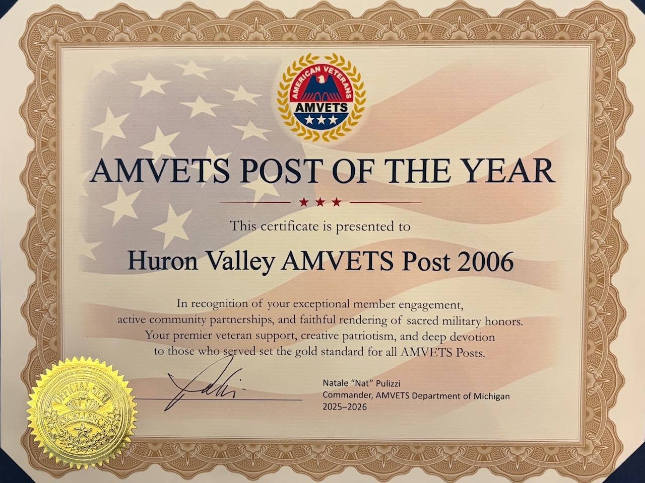 amvets post of the year 2026